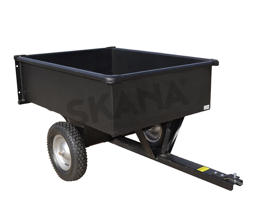 Remorque pour autoporté avec benne 226 kg ( Non montée )