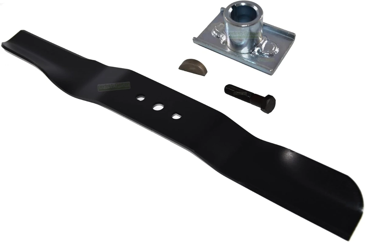 (NEUVE) Lame tondeuse 51 cm + support lame + cale + vis compatible Scheppach